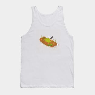 Snoozing Frog Tank Top